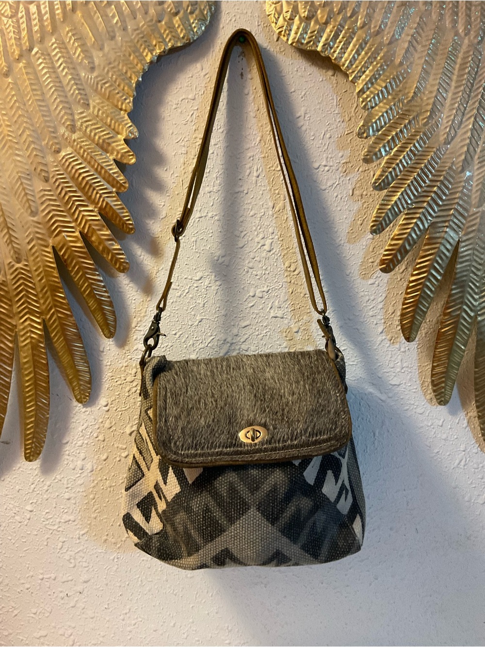 Myra Bag Backpack convertible Aztec print